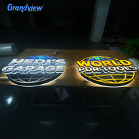 Enseigne publicitaire personnalisée en lettres acryliques 3D rétroéclairées, panneau publicitaire en lettres acryliques 3D rétroéclairées en acier inoxydable