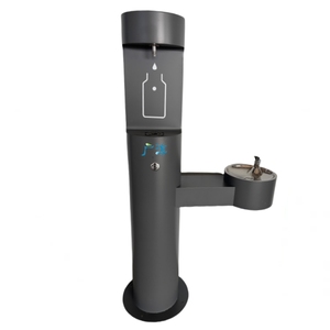 Bebedero <span class=keywords><strong>de</strong></span> <span class=keywords><strong>Agua</strong></span> para Exteriores, <span class=keywords><strong>Dispensador</strong></span> <span class=keywords><strong>de</strong></span> <span class=keywords><strong>Agua</strong></span> <span class=keywords><strong>de</strong></span> Acero Inoxidable Cálido, <span class=keywords><strong>de</strong></span> Pie, para Uso Público y para Perros - Product Image 4