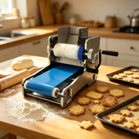 Petite machine manuelle commerciale multifonctionnelle pour la formation de gâteaux croustillants et la fabrication de biscuits en forme de dessins animés