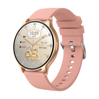 Montre connectée pour femmes TKYUAN avec écran AMOLED rond ultra-fin de 1,32 pouces, appels Bluetooth, moniteur de santé, tracker de fitness