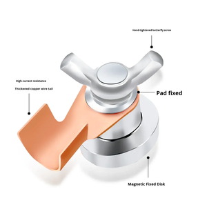 Ensemble de supports de soudage magnétiques en cuivre, pince de mise à la terre pour tête de soudage, outil de soutien de soudage réglable, accessoires - Product Image 6