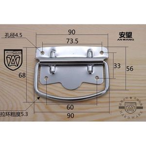 Stainless Steel Detachable Pull Handle for <b>Wooden</b> Box <b>Toolbox</b> Case Industrial Equipment - Product Image 3