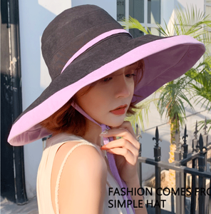 Sun Hats Đối Với Phụ Nữ Rộng <span class=keywords><strong>Brim</strong></span> <span class=keywords><strong>Floppy</strong></span> Lớn Mặt Trời UV Bảo Vệ Packable Xô <span class=keywords><strong>Hat</strong></span> Mùa Hè Bãi Biển <span class=keywords><strong>Hat</strong></span> Với Dây Đeo - Product Image 3