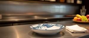 Piatto da portata per 10 frutti con motivo Cielo Blu, per uso ristorazione, lavabile in lavastoviglie - Product Image 2