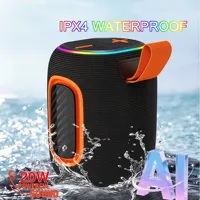 Sistem Audio Model AI Canggih, Speaker BT Suara Pintar, Subwoofer Bass Berat Portabel Tahan Air IPX4 Berdaya Tinggi untuk Luar Ruangan dan Rumah