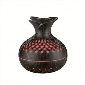 Creative Large Spray USB Aromatherapy <b>Machine</b> Wood Grain Flower Design Hydrating Colorful Ambient Light Aroma Battery - Product Image 2