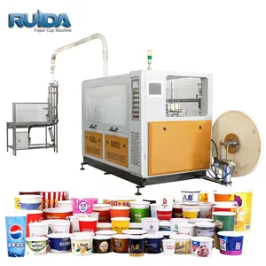 Ruida fabrika yeni tasarım yüksek hızlı kağıt bardak makinesi üretim hattı otomatik 150 pcs/min kağıt bardak biçimlendirme makinesi