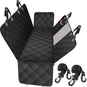 Protector de Asiento de Coche para Perros, Funda Impermeable de Poliéster con Estampado, Hamaca para Consola Central, Cubierta para Cinturón de Seguridad - Product Image 1
