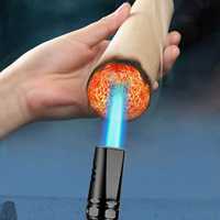 Briquet torche puissant et créatif Futeng, flamme jet, rechargeable, pistolet à pulvérisation en métal pour barbecue, cigare, cuisine