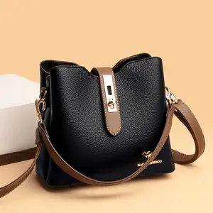 Wholesale 2024 New Design Handbags Women Shoulder Bag Soft PU Leather Ladies Crossbody Tote Bag