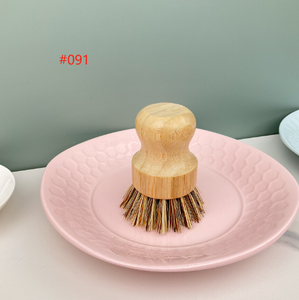 Low MOQ Kitchen Cleaning Dish <strong>Brush</strong> Set Bamboo &amp; Wood Pot <strong>Brush</strong> Sisal Bristle <strong>Hand</strong> Design Style Cleaning Tools for Home Bathroom - Product Image 3