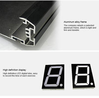 Reloj Digital LED GANXIN GI4T-8R(802) de Material Duradero, Visualización Clara, Pantalla Grande, Montaje en Pared, para Oficina y Cine