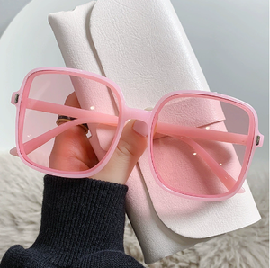 Fashion Rice Nail Box Sunglasses Gradient Color Glasses Women's Trendy Anti UV Retro Sunglasses Big <b>Face</b> Slimming Glasses - Product Image 5