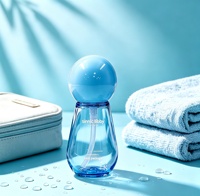 Flacon pulvérisateur cosmétique haute transparence avec bouchon à bille pour nettoyant visage et spray fixateur hydratant
