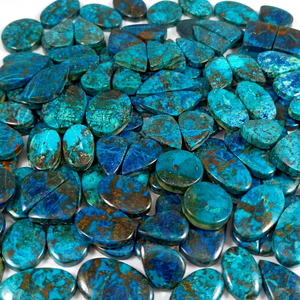 Natural Shattuckite Pair Loose Gemstone for Wholesale Designer Lot Chakra Healing Silver Earrings Jewelry Making - Product Image 1