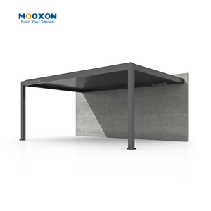 Mooxon Pergola extérieure en aluminium toit motorisé bioclimatique pare-soleil réglable <span class=keywords><strong>abri</strong></span> <span class=keywords><strong>de</strong></span> <span class=keywords><strong>jardin</strong></span> - Product Image 3