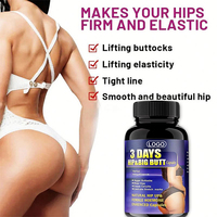Capsules d'amélioration des fesses à base de plantes avec extrait de Maca pour l'élargissement des hanches et des fesses, complément en capsules pour femmes