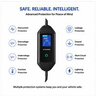 Chargeur portable pour véhicule électrique Bomern Tesla 40A 9,6 kW rapide 120-240V 32A 16A NACS chargeur EV niveau 2