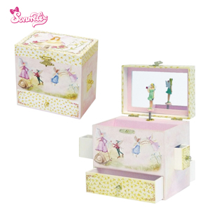 Caja <span class=keywords><strong>de</strong></span> Música <span class=keywords><strong>de</strong></span> Hadas Personalizada - Caja <span class=keywords><strong>de</strong></span> Joyería <span class=keywords><strong>de</strong></span> Papel con Diseño <span class=keywords><strong>de</strong></span> Bosque Encantado, Figura Giratoria, Espejo y Candado, Regalo <span class=keywords><strong>de</strong></span> Princesa para Niñas - Product Image 1