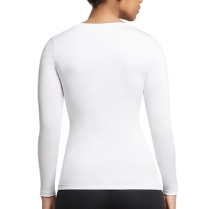 <b>Women's</b> Fitness <b>Compression</b> T-shirts & Tights with Custom Logo & Design Breathable Spandex Material Skinny Fit for Training - Product Image 3