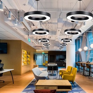 โคมไฟระย้าทรงกลมแขวนเพดานสีดำสีขาว - Product Image 3