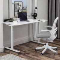 Bureau debout intelligent à moteur unique Design moderne avec cadre de bureau élévateur électrique à hauteur réglable en métal