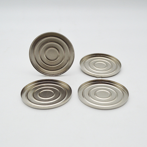 Sartenes redondas vacías de hierro de acero inoxidable 58 Godets, molde de hojalata cosmético personalizado, paleta de sombras de ojos magnéticas, sartenes circulares de embalaje - Product Image 1