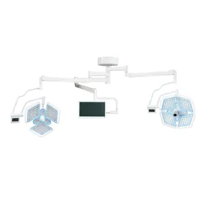 High Quality Double Head Petal LED Operating Light for Operating Room Plastic Electric Source Supplied by Chinese Supplier