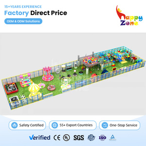 Equipo de Juegos Interior de Ganchillo, Fábrica China, Parque de Atracciones Temático Personalizado, Área de Juegos Suave para Niños, Certificado ASTM, PVC y Acero - Product Image 1