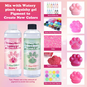 TIMESRUI Gel di silice liquido materia prima per impastare giocattoli Squishy 1:1 Silicone liquido giocattolo fatto in casa AB Rubber Squishy Gel <span class=keywords><strong>TABA</strong></span> - Product Image 4