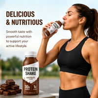 Milk-shake liquide oral pour adultes riche en protéines 414 ml Protéines concentrées 42 g Remplacement de repas Saveur chocolat riche, onctueuse et délicate