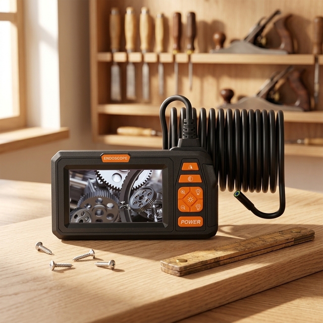 Shenzhen Industrial Endoscope Borescope Camera 1 Million Pixel 4.3-Inch IPS Display IP67 Rated 3X Digital Zoom Lithium Battery