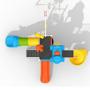 Aire de jeux extérieure enfants toboggan amusant sûr coloré et idéal pour les petits explorateurs - Product Image 2