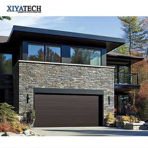 XIYATECH Européen Noir Vente en gros <span class=keywords><strong>Porte</strong></span> <span class=keywords><strong>Garaga</strong></span> <span class=keywords><strong>de</strong></span> sécurité à panneau sandwich résidentielle automatique isolée en acier - Product Image 1