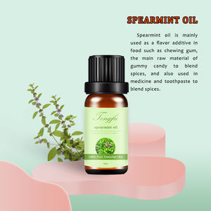 น้ำมันสเปียร์มินท์บริสุทธิ์ 100% กลั่นด้วยไอน้ำ น้ำมันหอมระเหย<span class=keywords><strong>สมุนไพร</strong></span>ต้านเชื้อแบคทีเรียสำหรับทำความสะอาดผิว - Product Image 1