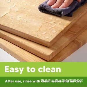 Juego de tablas de cortar de bambú con soporte metálico de 3 niveles, rectangular, para cocina, para cortar verduras, carne, pescado y pan. - Product Image 4