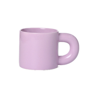 Mug en céramique INS Style nordique couleur macaron 350 ml avec grande poignée pour café et lait, idéal pour les fêtes