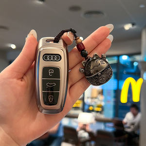 เคสป้องกันกุญแจรถ TPU สำหรับ <span class=keywords><strong>Audi</strong></span> A3-A8 Q3-Q7ทนทานต่อรอยขีดข่วนและน้ำหนักเบา - Product Image 5