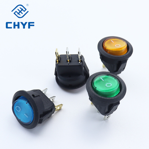 Bật Tắt Công Tắc Bật Tắt Tròn Công Tắc Đèn LED Bảng Điều Khiển Xe Hơi Xe Van 12V 24V / 6A 250V / 10A 125V 2/3/4PIN 20MM - Product Image 2