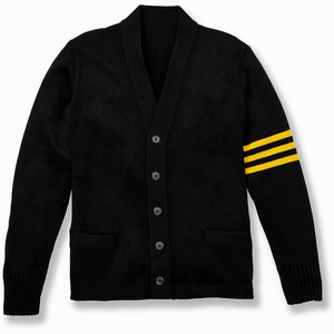 2026 <b>Men's</b> V-Neck Knitted <b>Cardigan</b> Loose Solid Color Air-Conditioned Coat Solid Comfortable Sweater - Product Image 2