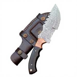 Cuchillo Skinner de Hoja Fija de Acero de Damasco de Calidad Premium Personalizable, Cómodo, Hecho a Mano, con Soporte OEM, Cuchillos Skinner DIY de Grado Profesional - Product Image 6