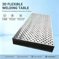 Table de travail de fabrication de grande taille D16 1200*2400, table de soudage 3D complète avec accessoires de positionnement assortis