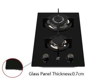 Table de cuisson à gaz encastrable 2 brûleurs en verre trempé OEM/ODM pour cuisine domestique - Product Image 3