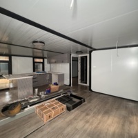 Serre de transport en acier préfabriquée pliable et extensible de 20 pieds, moderne, étanche, pour hôtel ou chambre à coucher facile à aménager