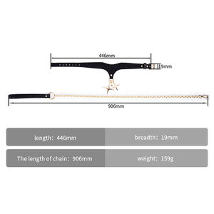 <span class=keywords><strong>Collar</strong></span> de diseño de fantasía Restricción Fetish Slave Neck <span class=keywords><strong>Collar</strong></span> con cadena Arnés desmontable para pareja Juegos eróticos Sm Bondage Play - Product Image 6