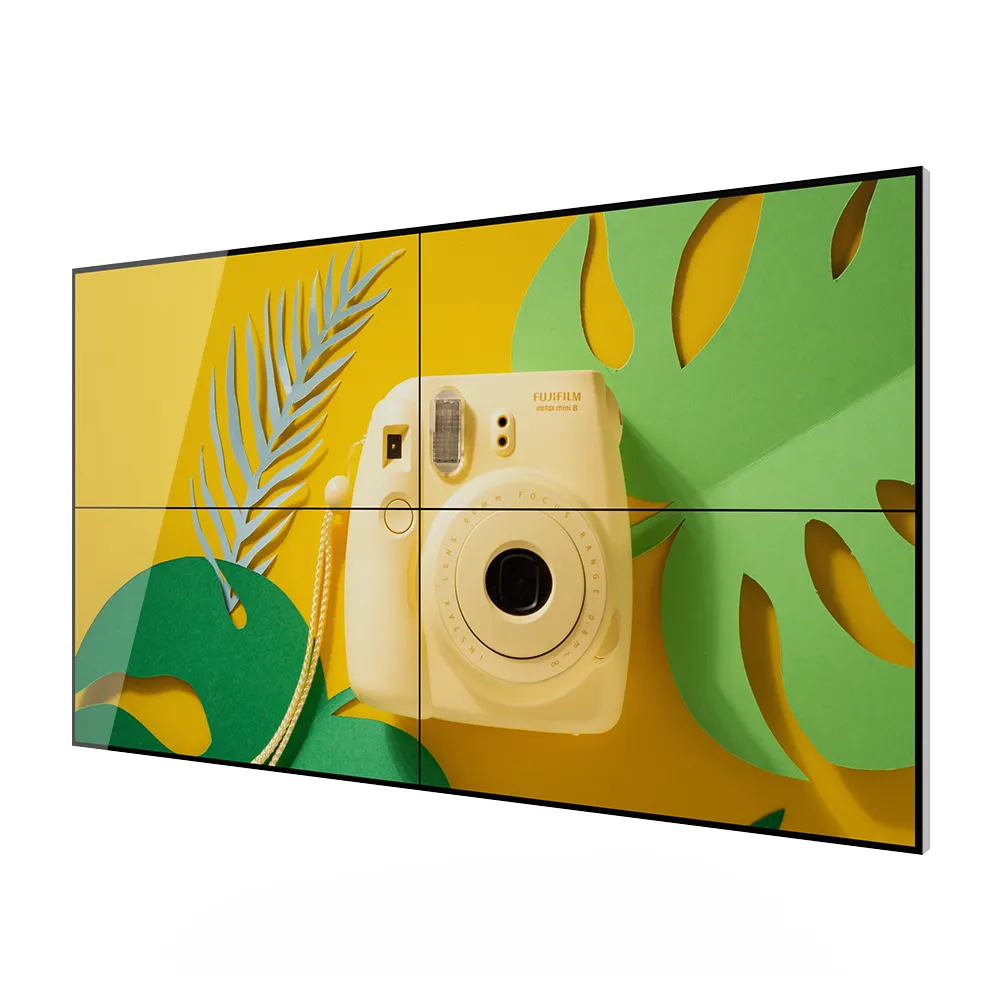 Wifi Lcd 55 Inch Full Hd Indoor Video Wall Volledige Nieuwe Een + Panel Full Color 55 Inch Zwart Ce rohs Fcc, ccc 46/49/55 ''50000 Uur 16.7M