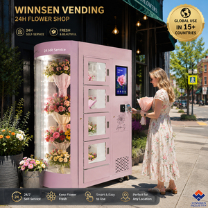 Distributeur automatique de fleurs personnalisé Winnsen, distributeur automatique intelligent avec paiement par carte de crédit, NFC et paiement mobile - Product Image 2