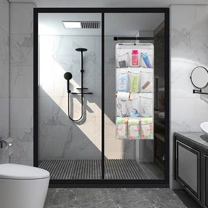 Mesh <b>Shower</b> Organizer 12 Pockets Hanging <b>Caddy</b> Quick Dry Bathroom Storage for Toiletries Wall Mounted Rectangular 60X70cm - Product Image 5