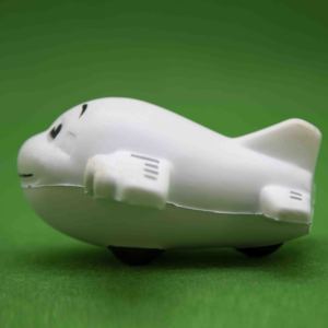 Balle anti-stress en mousse PU haute densité en forme d'avion, jouet souple en forme d'avion, outils de circulation - Product Image 3