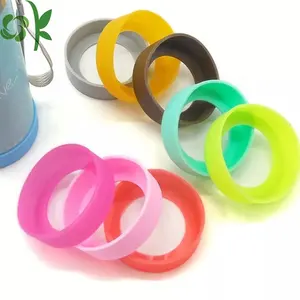 OKSILICONE 55mm 60mm 65mm Silicone tasse de protection tapis manchon anti-dérapant bottes Logo personnalisé sport bouteille d'eau couvertures